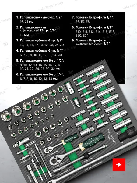 Изображение товара Тележка инструментальная RockForce RF-55300YZ (60 819)