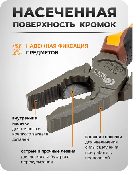Изображение товара Плоскогубцы Forstime FT-611180N (60 519)