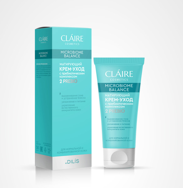 Изображение товара Крем для лица Claire Матирующий для нормальной и комбинированной кожи (50мл)