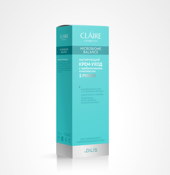 Изображение товара Крем для лица Claire Матирующий для нормальной и комбинированной кожи (50мл)