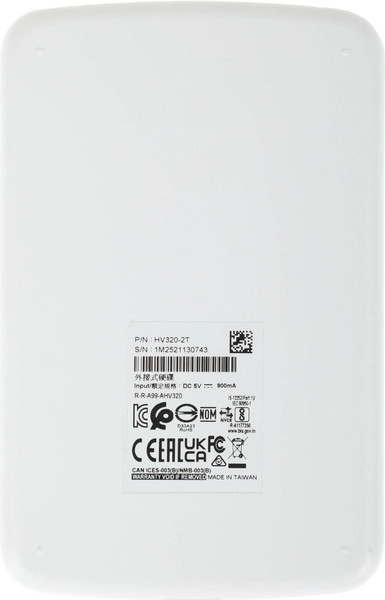 Изображение товара Внешний жесткий диск A-data HV320 2Tb (AHV320-2TU31-CWH)