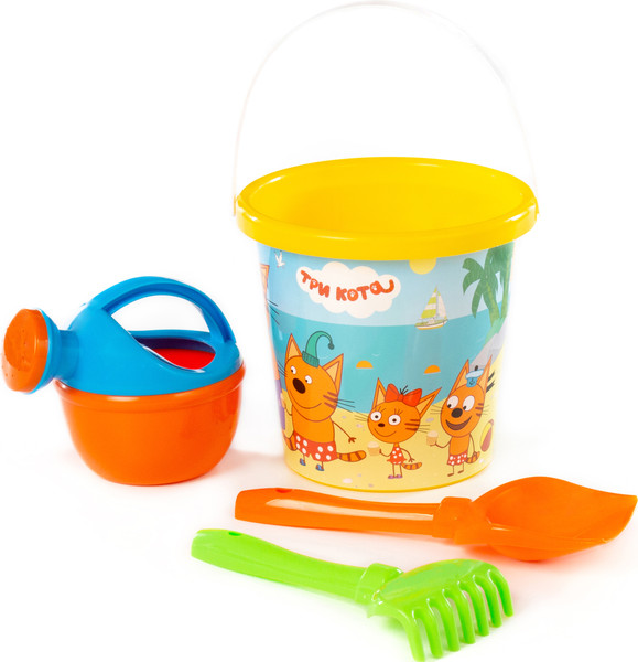 Изображение товара Набор игрушек для песочницы Полесье Три кота №14 / 61311