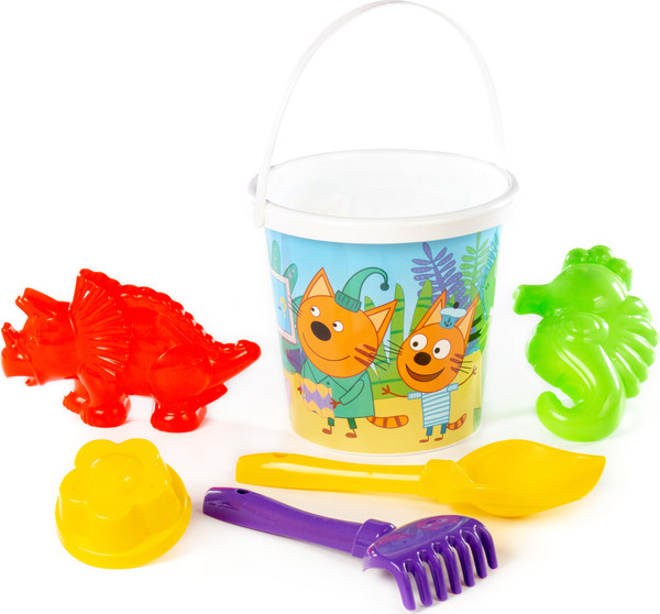 Изображение товара Набор игрушек для песочницы Полесье Три кота №16 / 61328