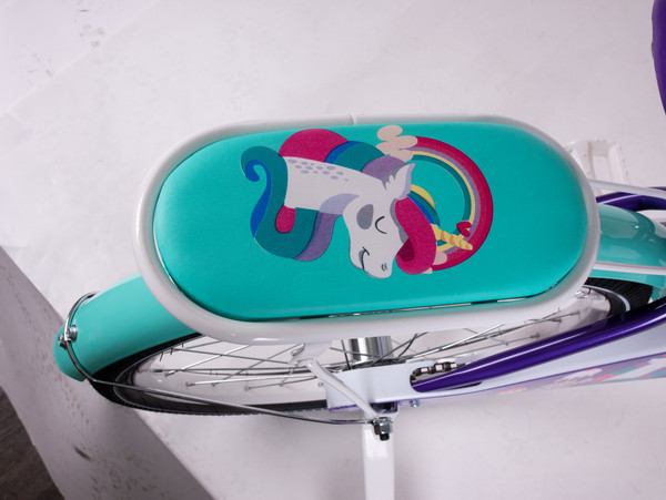 Изображение товара Детский велосипед Tech Team Melody 20 / NN013870 (фиолетовый/бирюзовый, разобранный, в коробке)