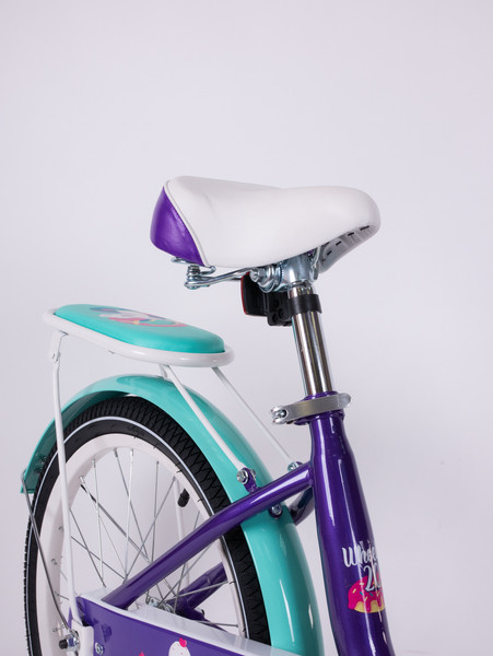 Изображение товара Детский велосипед Tech Team Melody 20 / NN013870 (фиолетовый/бирюзовый, разобранный, в коробке)