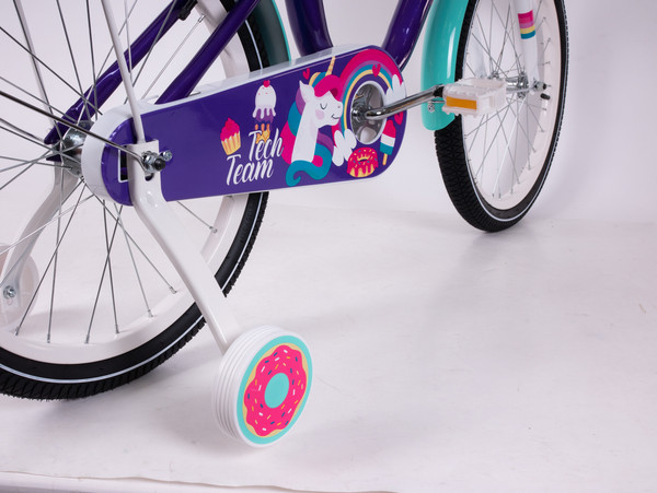 Изображение товара Детский велосипед Tech Team Melody 20 / NN013870 (фиолетовый/бирюзовый, разобранный, в коробке)