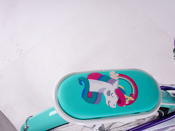 Изображение товара Детский велосипед Tech Team Melody 20 / NN013870 (фиолетовый/бирюзовый, разобранный, в коробке)