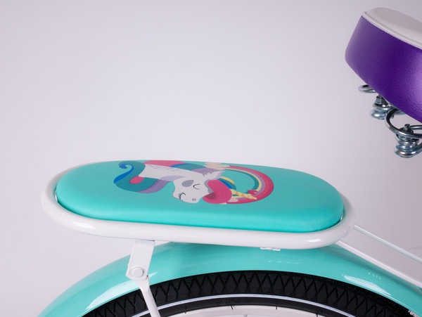 Изображение товара Детский велосипед Tech Team Melody 20 / NN013870 (фиолетовый/бирюзовый, разобранный, в коробке)