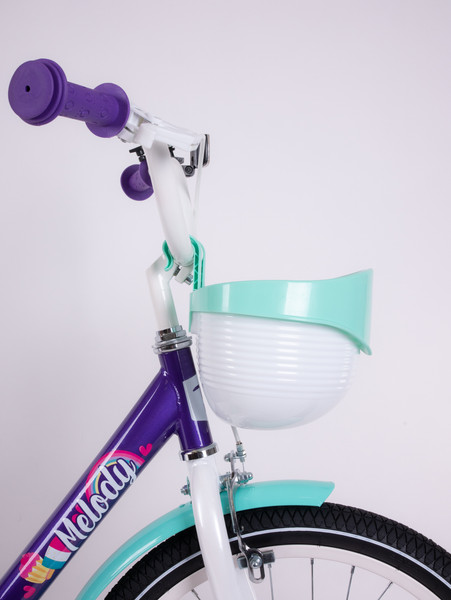 Изображение товара Детский велосипед Tech Team Melody 20 / NN013870 (фиолетовый/бирюзовый, разобранный, в коробке)