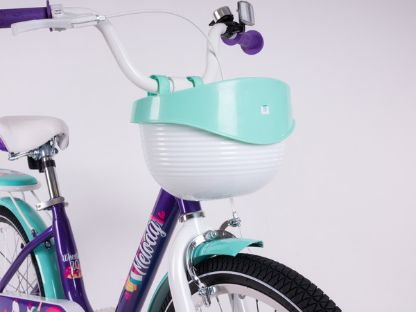 Изображение товара Детский велосипед Tech Team Melody 20 / NN013870 (фиолетовый/бирюзовый, разобранный, в коробке)