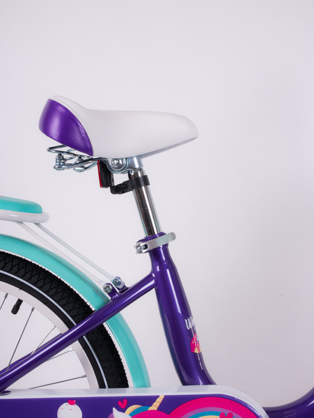 Изображение товара Детский велосипед Tech Team Melody 20 / NN013870 (фиолетовый/бирюзовый, разобранный, в коробке)