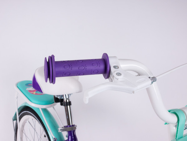 Изображение товара Детский велосипед Tech Team Melody 20 / NN013870 (фиолетовый/бирюзовый, разобранный, в коробке)