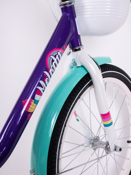 Изображение товара Детский велосипед Tech Team Melody 20 / NN013870 (фиолетовый/бирюзовый, разобранный, в коробке)