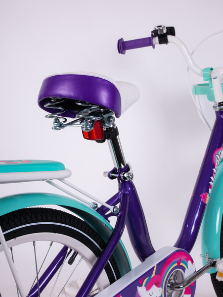 Изображение товара Детский велосипед Tech Team Melody 20 / NN013870 (фиолетовый/бирюзовый, разобранный, в коробке)