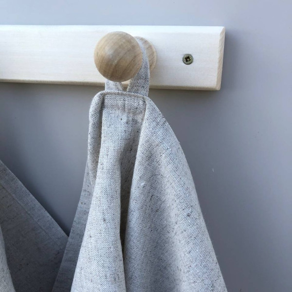 Изображение товара Набор полотенец ОМурМебель Хозяйственные с рюшами 45x70см (3шт, серый)