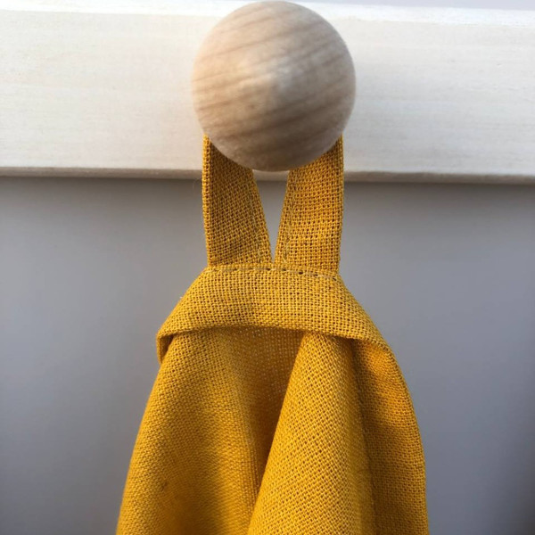 Изображение товара Набор полотенец ОМурМебель Хозяйственные с рюшами 45x70см (3шт, горчичный)