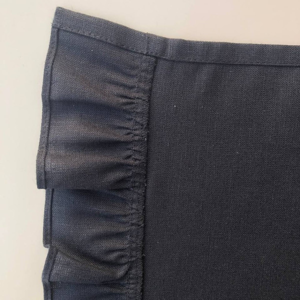 Изображение товара Набор полотенец ОМурМебель Хозяйственные с рюшами 45x70см (3шт, черный)