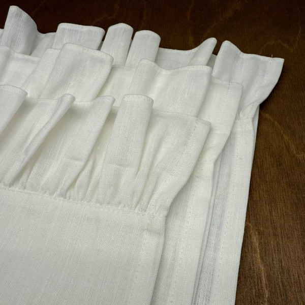 Изображение товара Набор полотенец ОМурМебель Хозяйственные с рюшами 45x70см (3шт, белый)