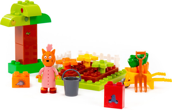 Изображение товара Конструктор Полесье Макси Три кота. Мама и урожай / 77254 (21эл)