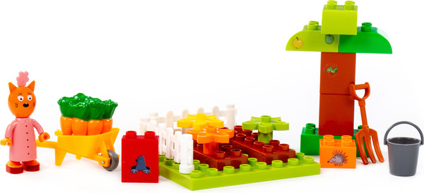 Изображение товара Конструктор Полесье Макси Три кота. Мама и урожай / 77254 (21эл)