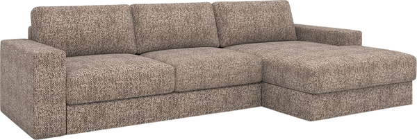 Изображение товара Диван угловой Rivalli Дискавери с оттоманкой правая (Katrin beige)
