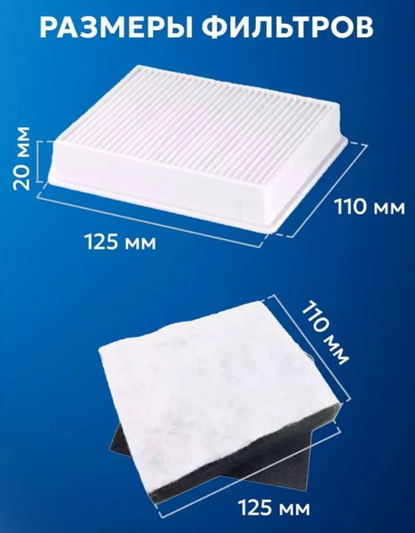 Изображение товара Комплект фильтров для пылесоса Dr.Electro Samsung SC 43, 44, 45, 47 / FS45-SET (6шт)