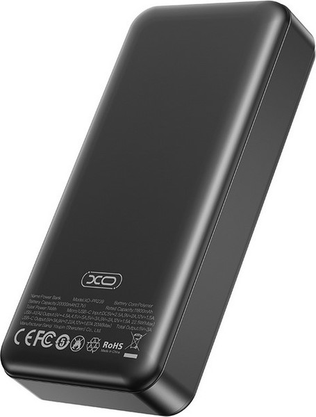Изображение товара Портативное зарядное устройство XO 20 000 мАч USB-C 20W/USB-A 22.5W PR239