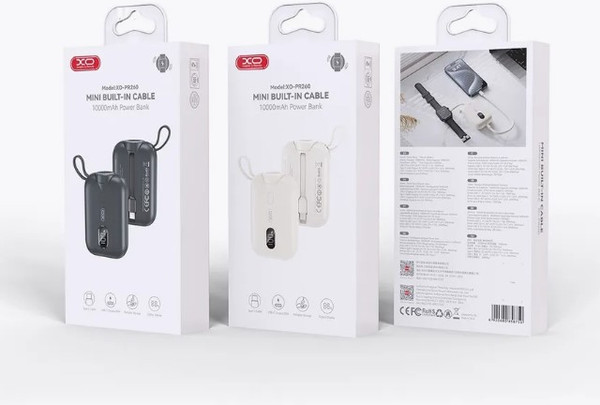 Изображение товара Портативное зарядное устройство XO 20W 10000 мАч PR260 (белый)