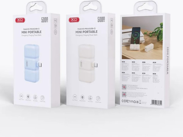 Изображение товара Портативное зарядное устройство XO 5000 мАч (USB-C) PR245 (желтый)