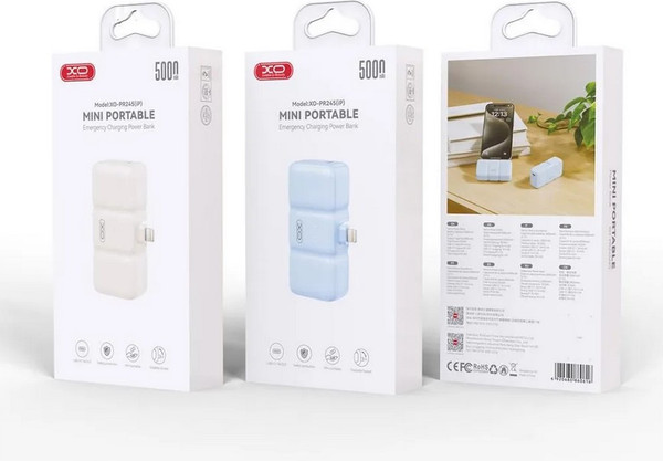 Изображение товара Портативное зарядное устройство XO 5000 мАч PR245 (iP) (желтый)
