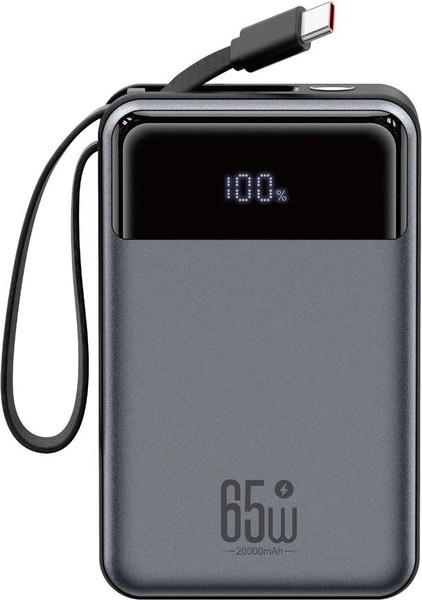 Изображение товара Портативное зарядное устройство XO 65W с дисплеем 20000 мАч PR267