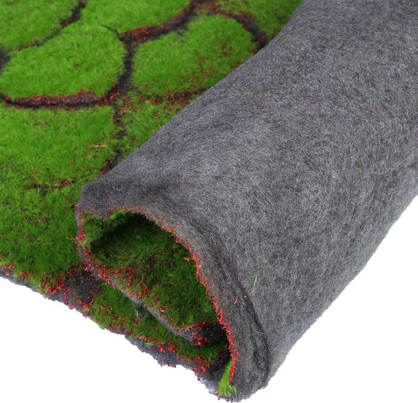Изображение товара Искусственное растение GREENGO Мох рельефный. Камни 1x1м (зеленый/черный)