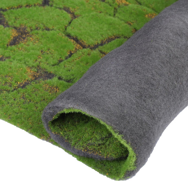 Изображение товара Искусственное растение GREENGO Мох рельефный. Камни. С щепой 1x1м (зеленый)