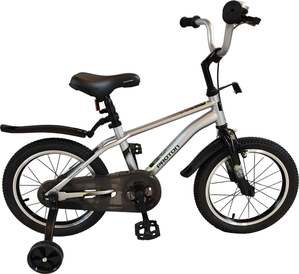 Изображение товара Детский велосипед Tech Team Proton 18 / NN013979 (серый, разобранный, в коробке)
