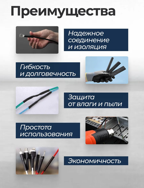 Изображение товара Набор трубок термоусаживаемых Forsage F-068661 (65440), (100шт)