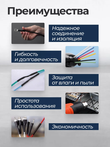 Изображение товара Набор трубок термоусаживаемых Forsage F-068668 (65443), (128шт)