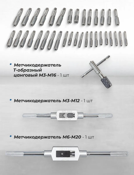 Изображение товара Резьбонарезной набор Scheppach Sch-M110-1 (64898)