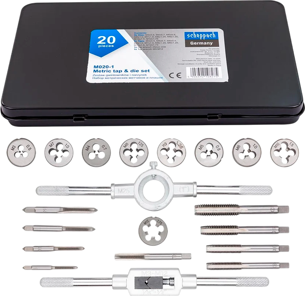 Изображение товара Резьбонарезной набор Scheppach Sch-M020-1 (64905)