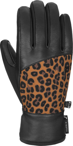 Изображение товара Перчатки лыжные Reusch Beatrix R-Tex Xt / 6331277-7054 (р.8.5, Black/Brown Leopard)