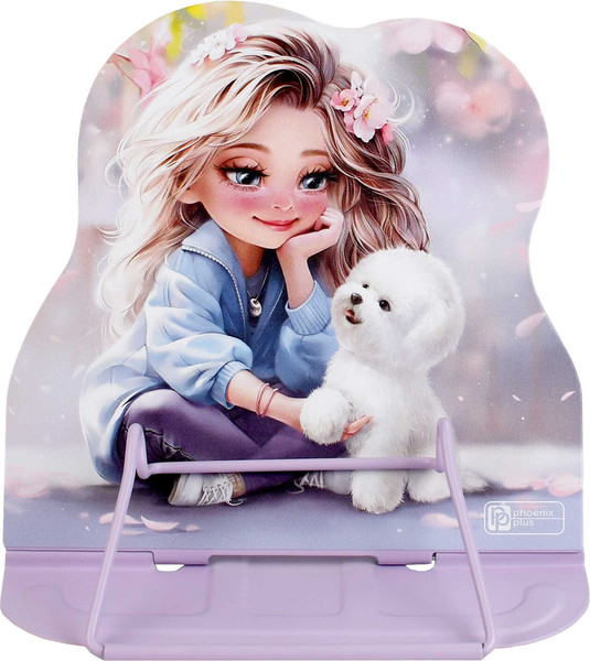 Изображение товара Подставка для книг Феникс+ Блондинка с собачкой / 69357