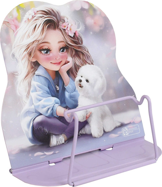 Изображение товара Подставка для книг Феникс+ Блондинка с собачкой / 69357