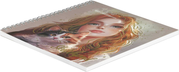 Изображение товара Скетчбук Феникс+ Рыженькая с кошечкой / 70454