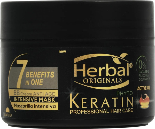 Изображение товара Маска для волос Herbal Originals Phyto Keratin для интенсивного восстановления 7 в 1 (300мл)