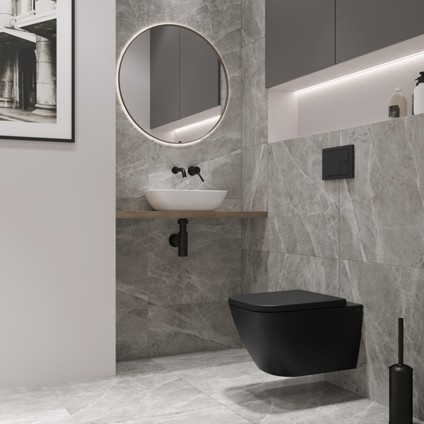 Изображение товара Унитаз подвесной Lauter Nuremberg 21811B (черный)