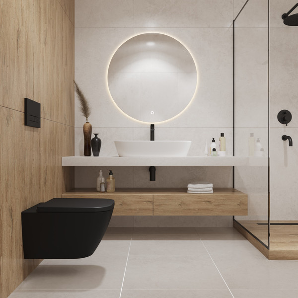 Изображение товара Унитаз подвесной Lauter Nuremberg 21811B (черный)