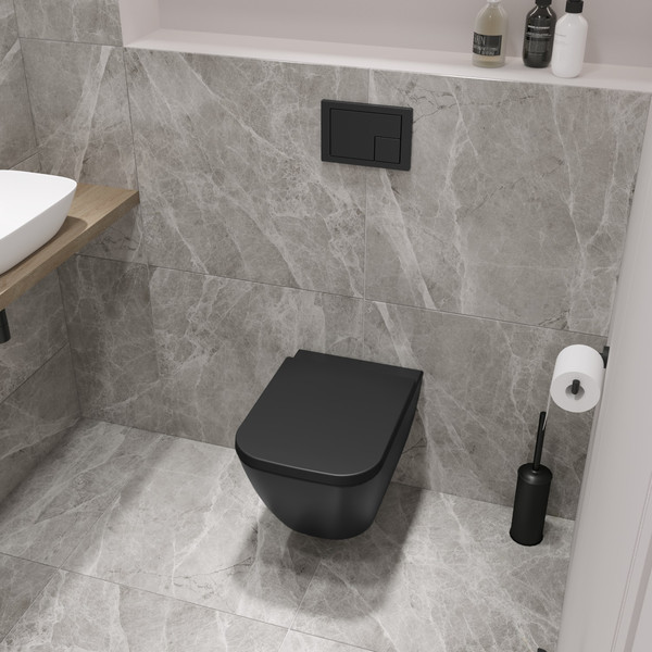 Изображение товара Унитаз подвесной Lauter Nuremberg 21811B (черный)