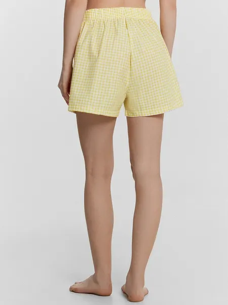 Изображение товара Шорты пижамные Mark Formelle 132367 (р.170-102, желтая клетка виши)