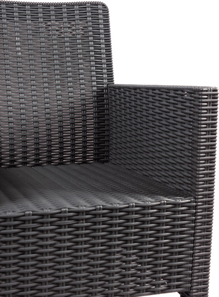 Изображение товара Кресло садовое ВПМ Ротанг / 6199088 (темно-серый)