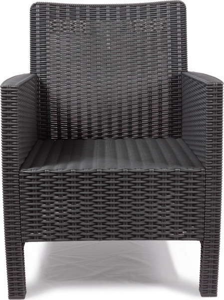 Изображение товара Кресло садовое ВПМ Ротанг / 6199088 (темно-серый)