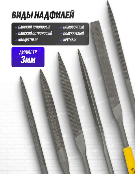 Изображение товара Набор надфилей Megatools MT-6164 (60 886)